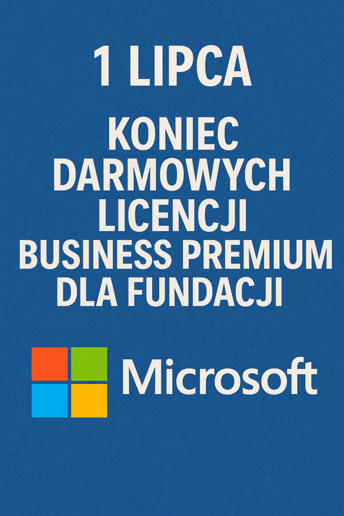 Zakończenie licencji dla Fundacji